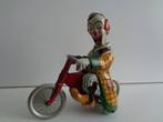 Technofix - Opwindmotor Clown op motorfiets met drie wielen, Antiquités & Art, Antiquités | Jouets