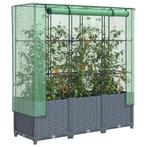 vidaXL Plantenbak verhoogd met kashoes 120x40x138 cm, Tuin en Terras, Verzenden, Nieuw