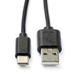 Sony oplaadkabel | USB C 2.0 | 3 meter (Zwart), Nieuw, Verzenden