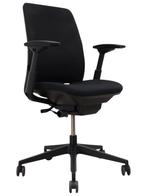 Steelcase Amia Bureaustoel - Refurbished - Nieuwe Stoffering, Verzenden, Zwart, Zo goed als nieuw, Bureaustoel