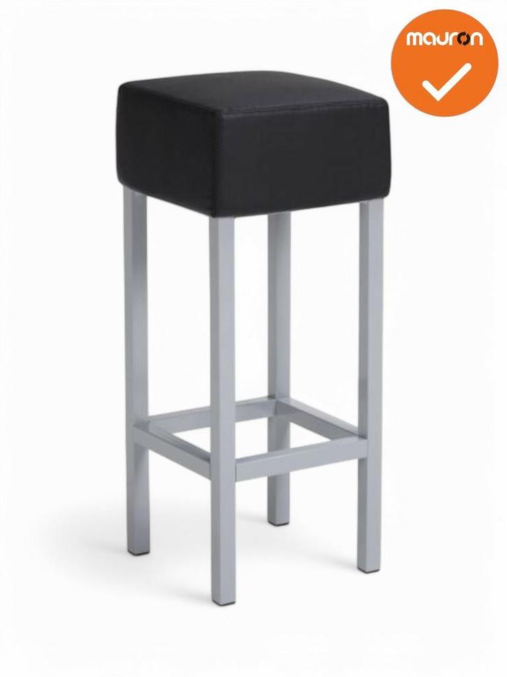 Barkruk - KIM - NIEUW - Zwart - Kleur onderstel naar keuze -, Zakelijke goederen, Kantoor en Winkelinrichting | Kantoormeubilair en Inrichting