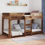 vidaXL Stapeld bed voor kids Oudhout 100 x 200 cm Bewerkt, Verzenden, Nieuw