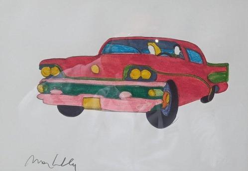 Marco Lodola (1955) - Senza titolo (macchina pop art), Antiek en Kunst, Kunst | Schilderijen | Modern
