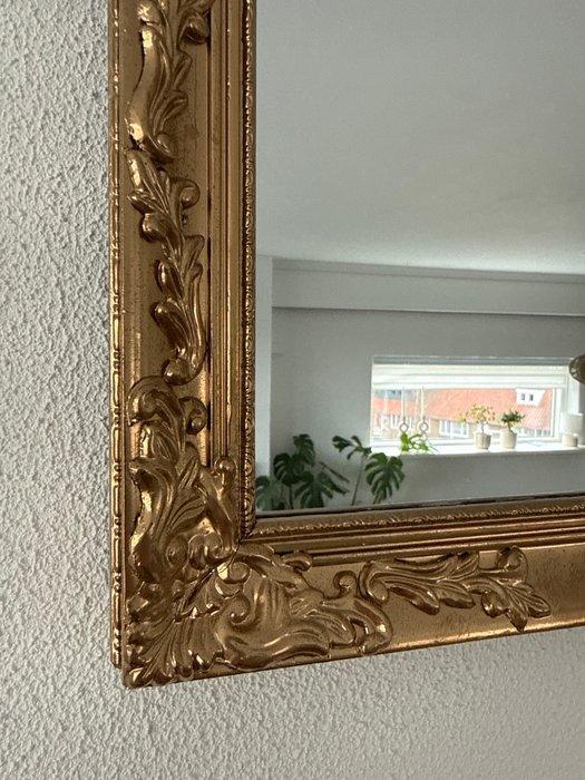 Spiegel - Hout - Barok goud, Antiquités & Art, Curiosités & Brocante