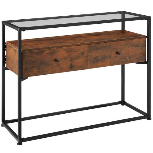 Consoletafel Reading 101,5x41,5x80,5cm - Industrieel hout do, Maison & Meubles, Tables | Tables d'appoint, Envoi