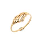 Roségouden ring met zirconia (dames sieraden, dames ring), Handtassen en Accessoires, Ringen, Gebruikt, Overige kleuren, Ophalen of Verzenden