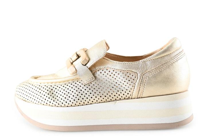 Softwaves Instappers in maat 37 Goud | 5% korting, Kleding | Dames, Schoenen, Overige kleuren, Zo goed als nieuw, Instappers, Verzenden