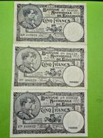 België. - 4 x 5 Francs - various dates (Zonder Minimumprijs)
