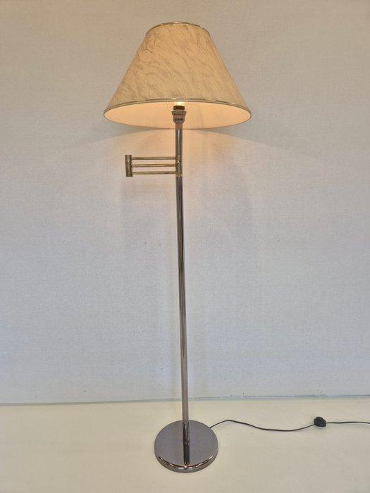 Swingarm vloerlamp - Chroom, Messing, Metaal - Vintage, Antiek en Kunst, Kunst | Designobjecten