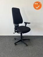 Kinnarps 6000  Bureaustoel - extra hoge rug - zwarte stoffer, Werkplek, Ophalen of Verzenden, Gebruikt, Stoel