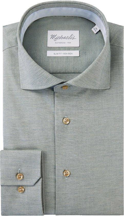 2dekans | Michaelis slim fit heren overhemd - twill - groen, Vêtements | Femmes, T-shirts, Enlèvement ou Envoi