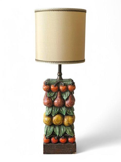 Tafellamp - Fruits Lights, Origineel, jaren 70 - Gips, Antiek en Kunst, Curiosa en Brocante