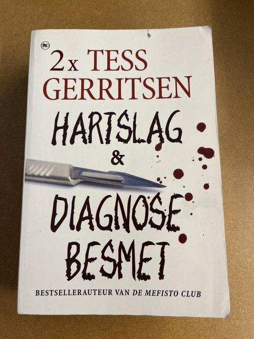 2X Tess Gerritsen - Hartslag & Diagnose Besmet 9789044334937, Livres, Thrillers, Envoi