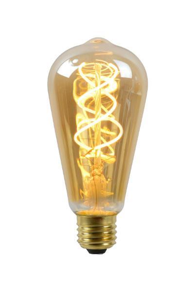 Lucide LED Lamp Long - Amber 2200K E27 5 Watt dimbaar, Huis en Inrichting, Lampen | Losse lampen, Nieuw, E27 (groot), Verzenden