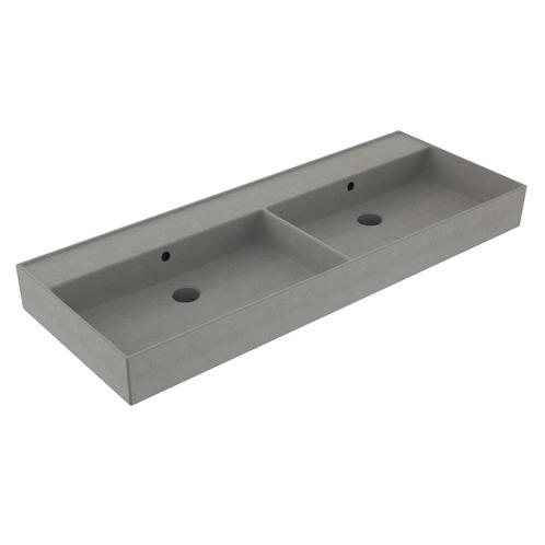 Wastafel Sanilux Edge Keramiek 120 Dubbele Wasbak 0, Doe-het-zelf en Bouw, Sanitair, Overige typen, Nieuw, Ophalen of Verzenden