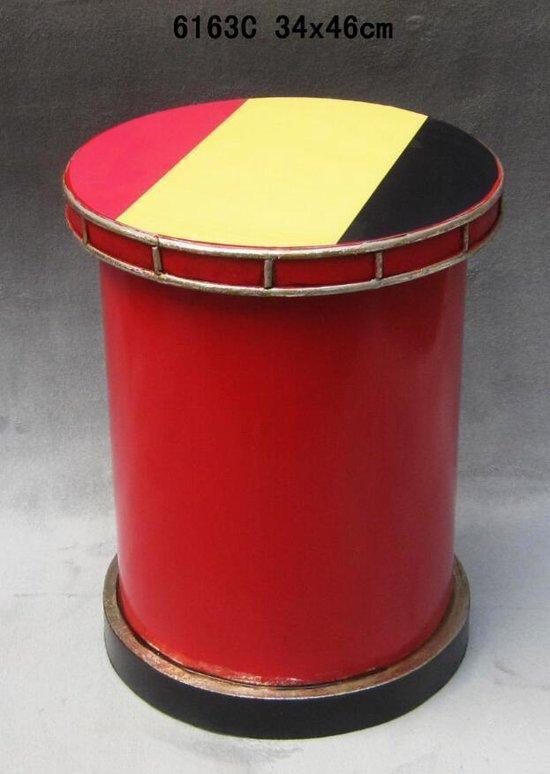 2eChoix | Tabouret pouf version Belgique Diables Rouges, Huis en Inrichting, Woonaccessoires | Overige, Ophalen of Verzenden