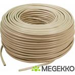 LogiLink CPV0034 netwerkkabel unshielded beige cat6 spoel, Verzenden, Nieuw