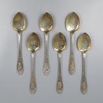 Hènin & Cie. (Parijs 1850-1900) Art-Nouveau IJslepels -