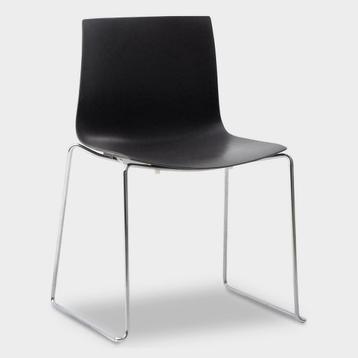 Design vergaderstoel Arper Catifa , bruin, slede frame beschikbaar voor biedingen