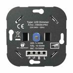 Universele LED wand dimmer 5-300W Fase aansnijding + fase, Huis en Inrichting, Verzenden, Nieuw