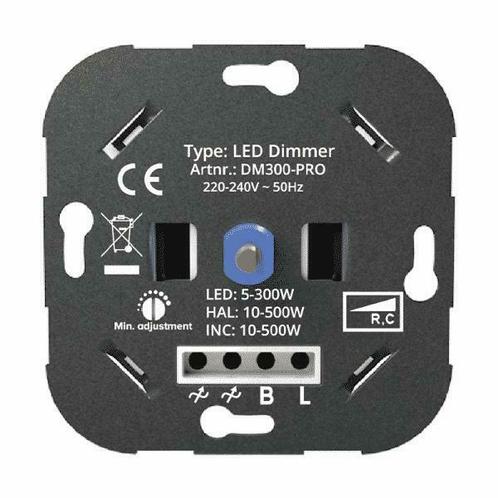 Universele LED wand dimmer 5-300W Fase aansnijding + fase, Maison & Meubles, Lampes | Autre, Envoi