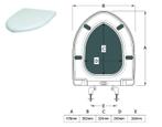 Sanifun Toilet bril Adana 470 Wit, Nieuw