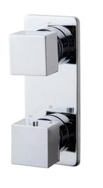 Sanifun douchethermostaatkraan Hertz Duo chroom compleet, Nieuw