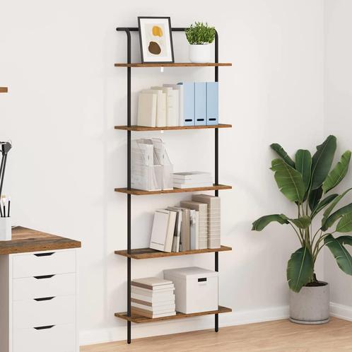 vidaXL Boekenplank Oud hout 60 x 24 x 168 cm Bewerkt hout, Huis en Inrichting, Kasten | Boekenkasten, Nieuw, Verzenden