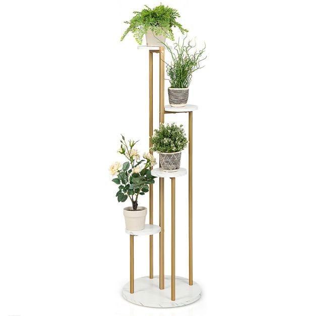 2dekans | Coast Metalen Plantenrek - Modern - Imitatie, Huis en Inrichting, Woonaccessoires | Overige, Ophalen of Verzenden
