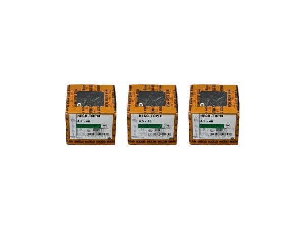 Veiling - HECO TOPIX RVS A2 Schroef Torx TX25 4.5×40 – 60, Doe-het-zelf en Bouw, IJzerwaren en Bevestigingsmiddelen, Nieuw