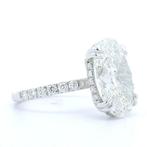 Ring - 18 karaat Witgoud - 6.58ct. tw. Diamant (Lab-grown) -, Nieuw