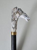 Inheems Amerikaanse met Dieren - Handsnijwerk Canne de