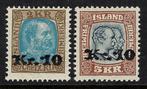 IJsland 1930 - Frederik VIII & Christiaan IX 10Kr set -, Gestempeld