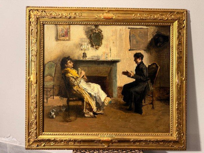 Mosè Bianchi (1840–1904) - Joke, Antiek en Kunst, Kunst | Schilderijen | Klassiek