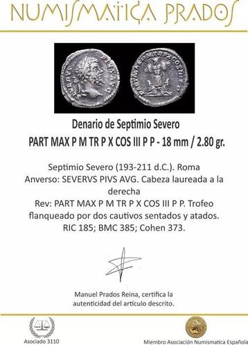 Romeinse Rijk. Septimius Severus (193-211 n.Chr.). Denarius
