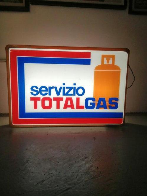 Reclamebord - TotaalGas - jaren 70 - Aluminium, plexiglas, Antiek en Kunst, Curiosa en Brocante