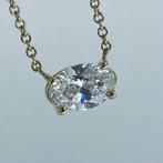 Collier avec pendentif - 14 carats Or jaune - 3.08ct. tw.