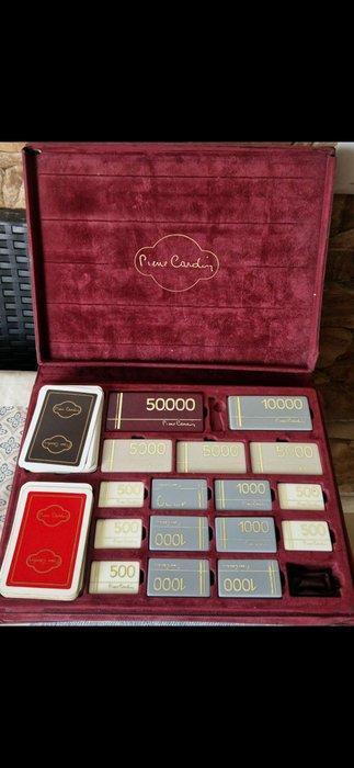 Bordspel - Set fiches da poker Pierre Cardin - Plastic, Antiek en Kunst, Antiek | Speelgoed