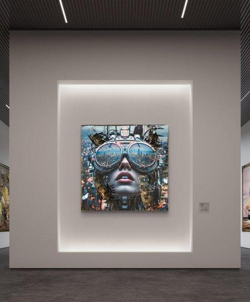 Nicole Lubbers - Skyscraper Gaze XL, Antiek en Kunst, Kunst | Schilderijen | Modern