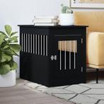 vidaXL Meuble de cage pour chiens noir 55x80x68 cm bois, Animaux & Accessoires, Accessoires pour chiens, Verzenden, Neuf