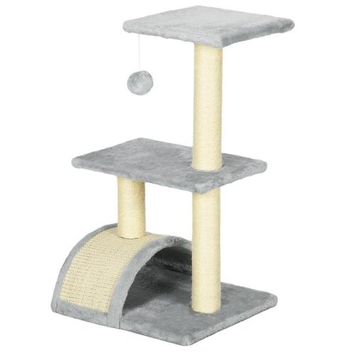 TRUUSK Kattenkrabpaal 72 cm - Pluche Ballen - Sisal Stammen, Dieren en Toebehoren, Katten-accessoires, Verzenden