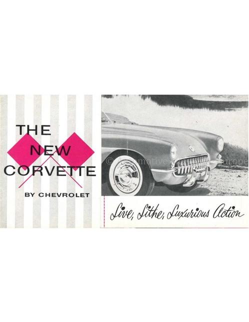 1956 CHEVROLET CORVETTE BROCHURE ENGELS (USA), Boeken, Auto's | Folders en Tijdschriften