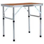 vidaXL Campingtafel inklapbaar 60x45 cm aluminium, Caravans en Kamperen, Kampeermeubelen, Verzenden, Nieuw