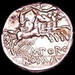 République romaine. M. Porcius Laeca.. Denarius Rome, 125