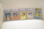 Pokémon - 5 Graded card - Pikachu - GG, Hobby en Vrije tijd, Nieuw