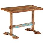 vidaXL Eettafel 110x55x78 cm massief gerecycled hout, Verzenden