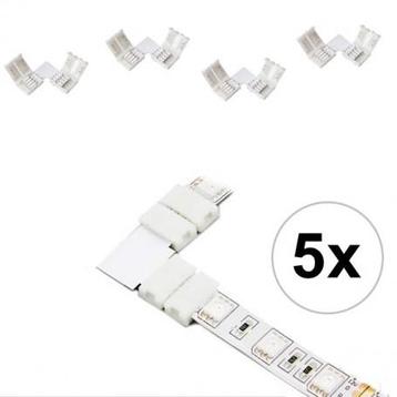 10mm L Connector voor RGB SMD5050 5630 LED strips 5x disponible aux enchères