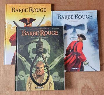 Barbe Rouge - 3x C + dédicace - 3 Album - Eerste druk -