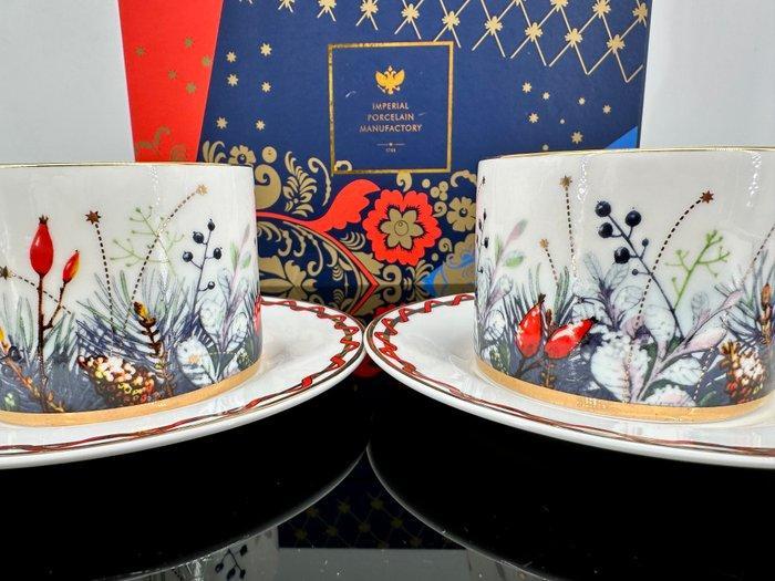 Lomonosov Imperial Porcelain Factory - Theeservies (4) -, Antiek en Kunst, Antiek | Meubels | Tafels