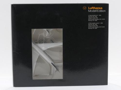 Schaal 1:500 Herpa HE16600 Lufthansa B744, DC-10-30, A320..., Hobby en Vrije tijd, Modelbouw | Vliegtuigen en Helikopters, Zo goed als nieuw